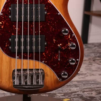 MusicMan Stingray Special HH 5 strings - Roasted Flamed Maple Fingerboard, Hot Honey image 3