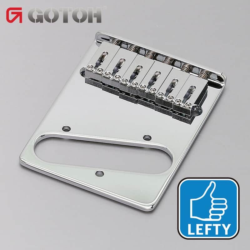 NEW Gotoh GTC202 Telecaster Style Guitar Bridge Tele Steel Saddles LEFTY, CHROME image 1