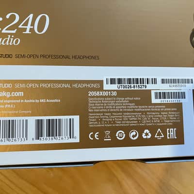 AKG K240 Studio Semi-Open Back Studio Headphones 2010s - Black image 3