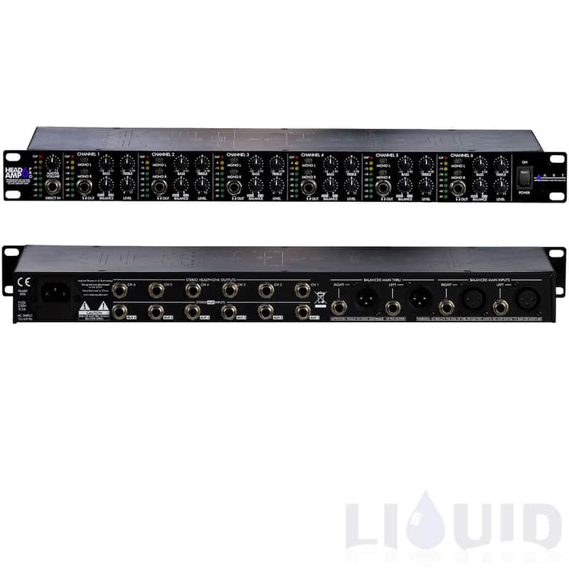 ART HeadAmp6 Pro 6 Channel Professional Headphone Amplifier With EQ image 1
