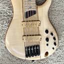 Mint Ibanez SR5FMDX2NTL Premium 5-String Bass Guitar w/Bag, Natural Low Gloss