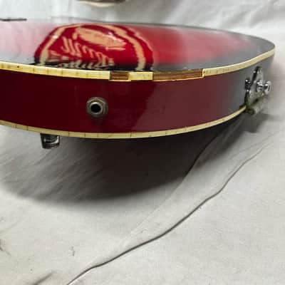Univox Coily U1825 Hollow Body Guitar MIJ Made In Japan Vintage Redburst - AS IS! needs new nut image 22
