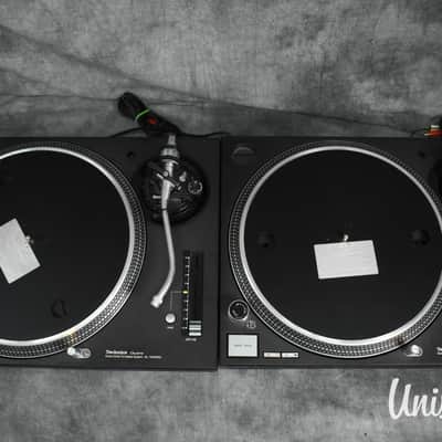 Technics SL-1200 MK5 Black pair Direct Drive DJ Turntable in very good Condition image 2