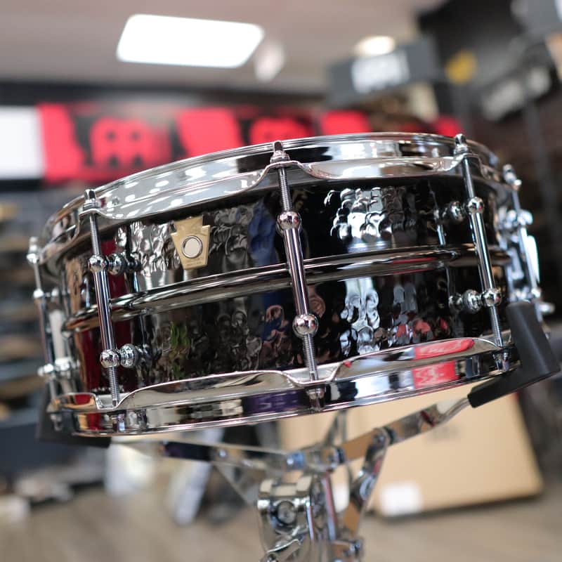 Ludwig 5x14" Hammered Black Beauty Snare Drum with Tube Lugs LB416KT image 1