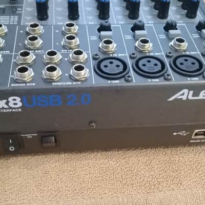 Alesis MultiMix 8 USB 2.0 FX 8-Channel Mixer with Effects 2010s - Black image 2