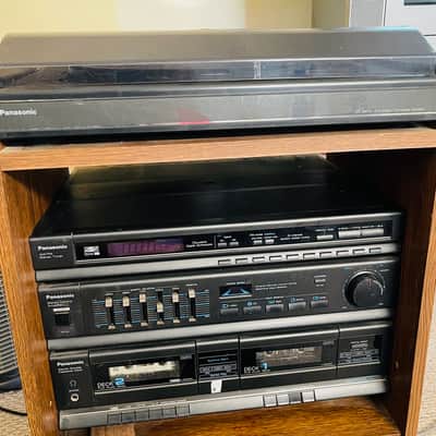 Panasonic SA-H30 Stereo Cassette Receiver And Panasonic SL-H50B Turntable image 1