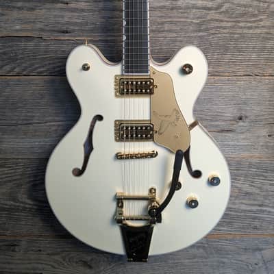 Gretsch Falcon Center Block LTD Double-Cut w/ String-Thru Bigsby - Vintage White image 1