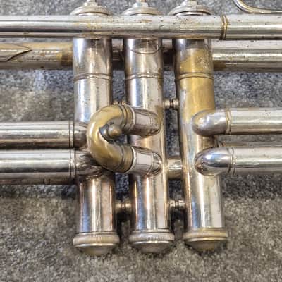 Miraphone Silver Trumpet - Bb Trumpet - Fair w/ Hard Case image 3