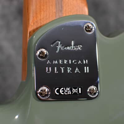 Fender Limited Edition American Ultra II Telecaster Antique Olive w/ FREE Same Day Shipping image 5