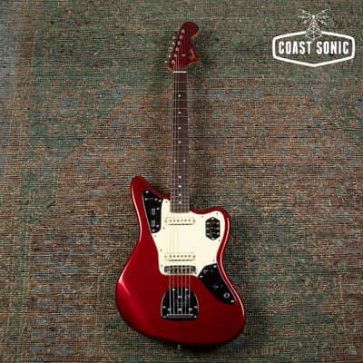 1999 Fender '62 Reissue Jaguar JG66-85MH Old Candy Red w/ Matching Headstock CIJ image 2