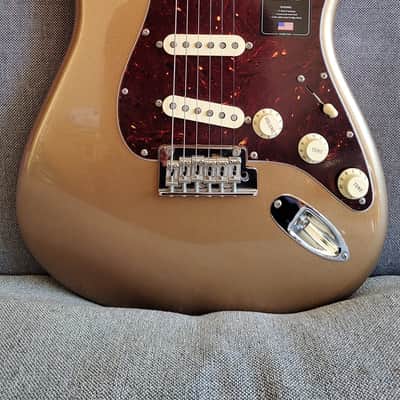 Fender Limited American Professional II Stratocaster® Firemist Gold, Full Rosewood Neck (2021) image 5