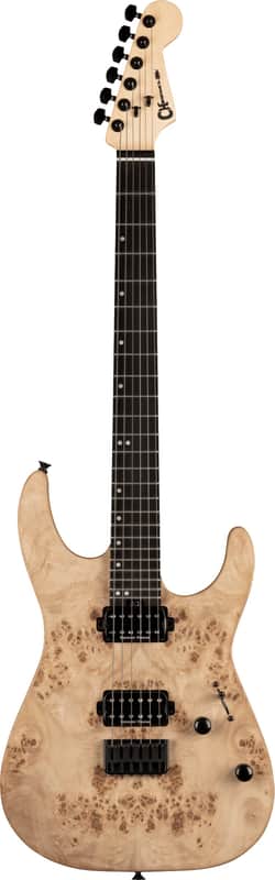Charvel Pro-Mod DK24 HH HT E Mahogany with Poplar Burl - Ebony Fingerboard - Desert Sand