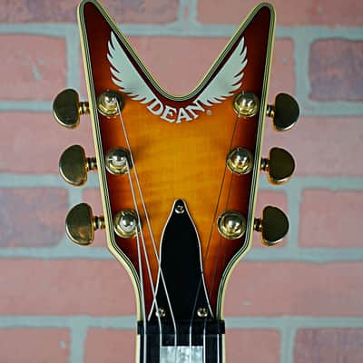Dean V 79 Select Flame Top Vintage Sunburst With Matching Headstock Made in Korea 1999 With Case image 15