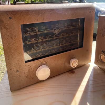 1959 Elpico Tube Amp Set, AC85 + Matching Tube Radio + Speaker Cabinet image 8