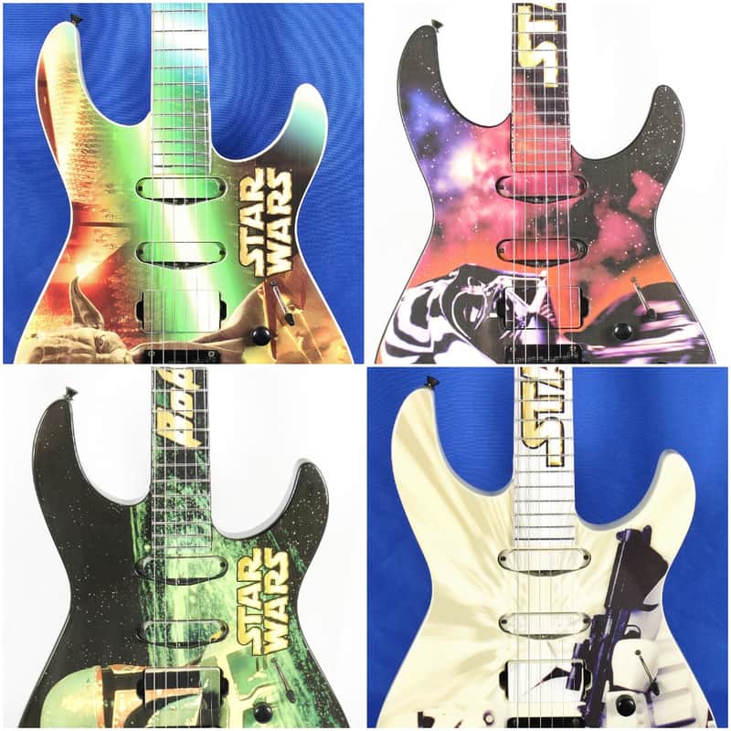 Fernandes Retrorocket Star Wars Guitar Collection Darth Vader Yoda Boba Fett Storm Trooper image 1