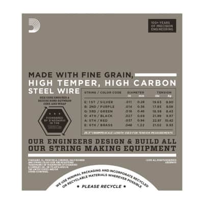 D'Addario E-Guit.Strings EPN115 11-48 Pure Nickel - Electric Guitar Strings image 3