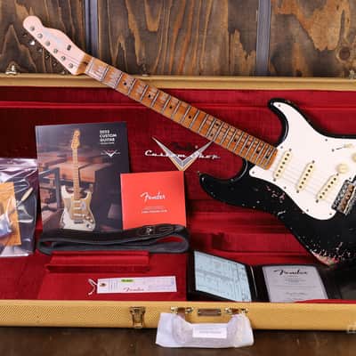 Fender Custom Shop Limited Edition Mischief Maker - Heavy Relic - Aged Black Over Pink Paisley image 17