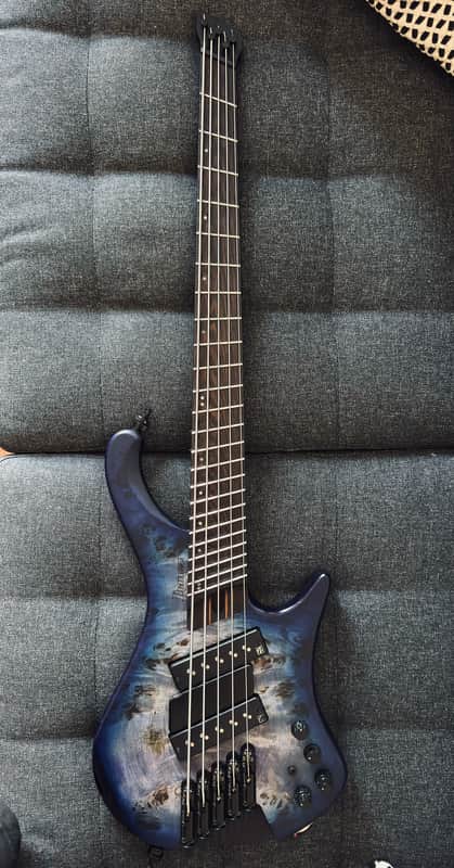 Ibanez EHB1505-MS Bass Workshop 2023 - 2024 - Pacific Blue Burst Flat image 1