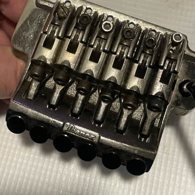 2010's Ibanez RG Series Edge III Cosmo Black Floyd Rose Tremolo Bridge & Arm (Needs Work) image 12
