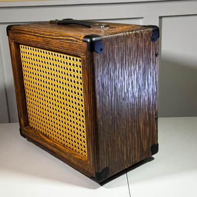 Nell Audio Hand-Built Solid Pine 1x10 Guitar Cabinet | Rustic Finish | Cane Grille 2026 - Rustic Natural image 3