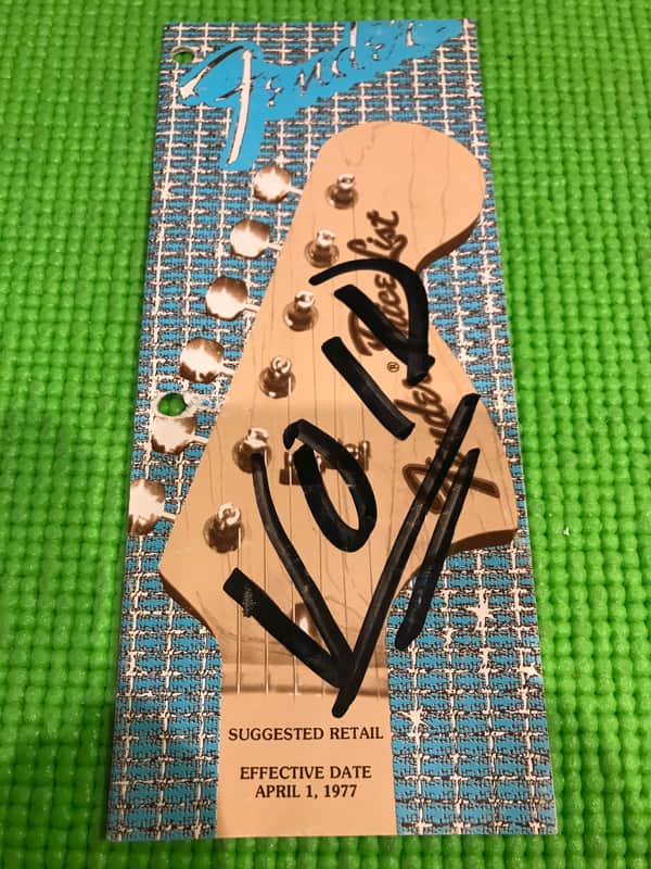 1977 Fender  Price List image 1