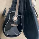 Takamine EF381SC BLK Legacy Series 12-String Dreadnought Cutaway Acoustic/Electric Guitar 2010s - Gloss Black