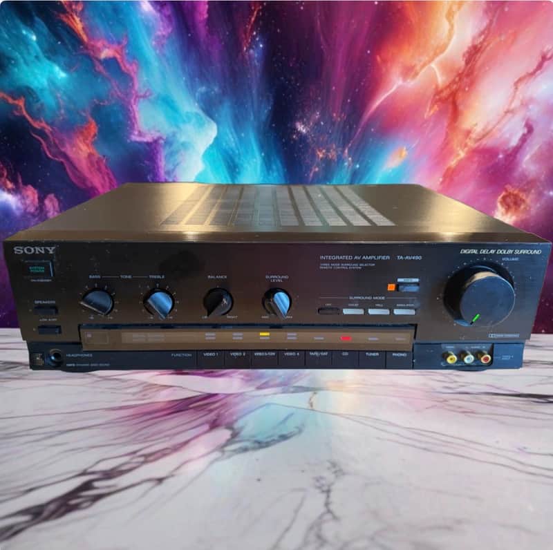 Sony TA-AV490 Integrated Stereo Amplifier Dolby Pro Logic Surround Fresh Service image 1