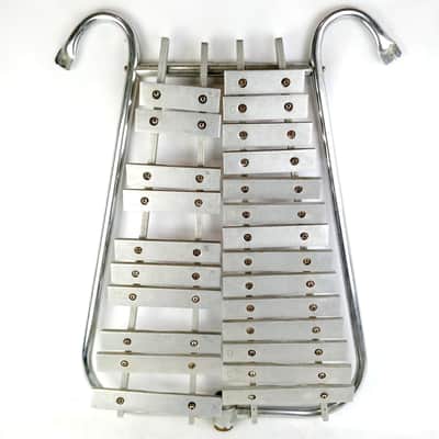 Marching Bell Lyra Glockenspiel Xylophone Vintage 60s Large Size Frame 2-Octave image 1