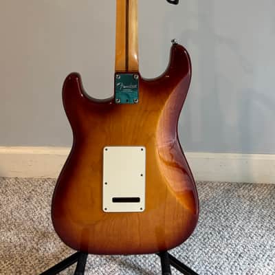 2016 Fender American Standard Stratocaster HSS Shawbucker with Maple Fretboard - Sienna Sunburst image 3