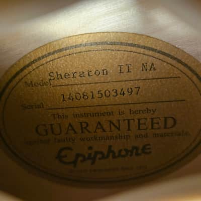 Epiphone Sheraton II 2008 - 2015 - Natural image 5