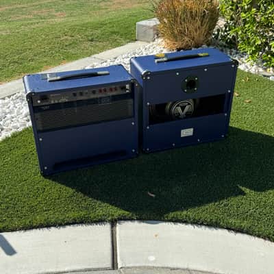 Marshall Studio Classic SC20C "JCM 800 Lead Series" 20-Watt 1x10" Guitar Combo 2020 W/ Matching 1x12 SC112 EXT Cabinet - - Present - Navy Blue Levant image 10