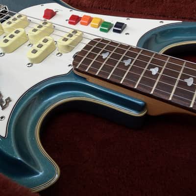 Teisco Spectrum 5 1990s Metallic Blue Made in Japan image 13