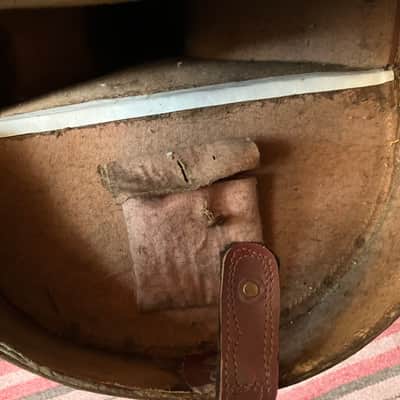 Antique 1890's M&W Bull's Head Leather Tooled Banjo Case image 16