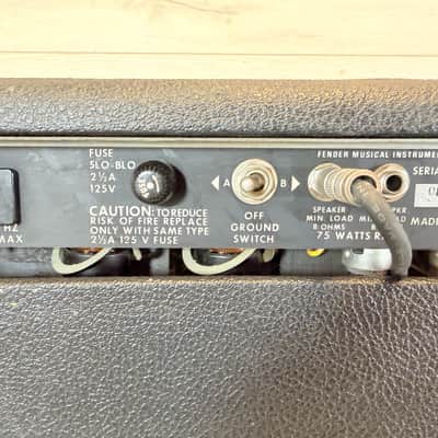 Fender 75 1x15 75-Watt Vintage Tube Guitar Combo Amplifier Made in USA 1980's image 14