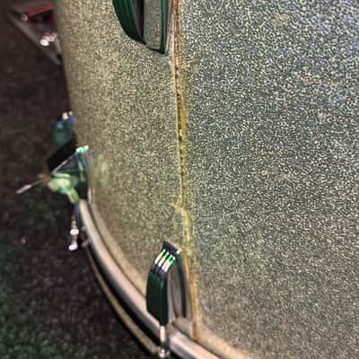 Ludwig 1970s 3 Ply Silver Sparkle "Bonham" Set. (Almost) Excellent!! image 20