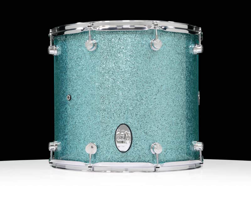 DW Performance Series 16x18 Floor Tom - Aqua Glass image 1