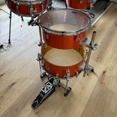 Tama CJB46 Cocktail Jam Portable 4pc Drum Set - Bright Orange Sparkle image 1