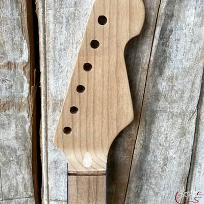 Guitar Mill S-Style Replacement Neck / 1 pc. Roasted Maple / Black Binding (#GIN-2520) image 3