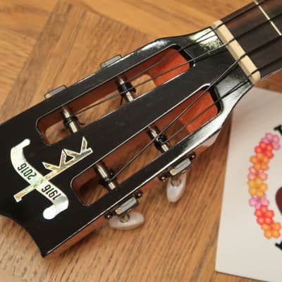 Kamaka HF 2D2I 100 Custom Slot head Concert Ukulele with Paua Shell Binding #3217 2016 Gloss Finish image 12