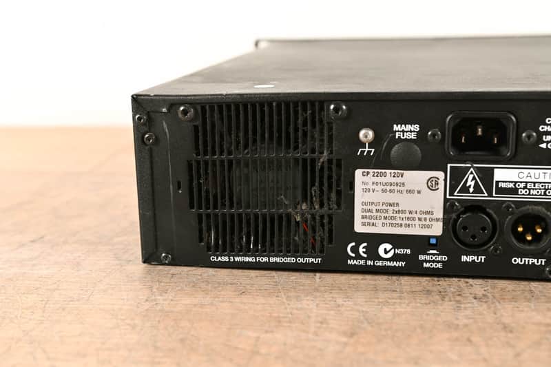 Electro-Voice (EV) CP2200 2-Channel Power Amplifier CG006FA | Reverb