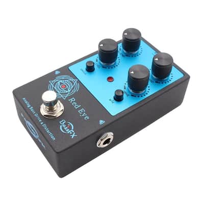 Fanmuzk Red Eye Analog Bass Drive Distortion Effect Pedal with Blend Control image 6