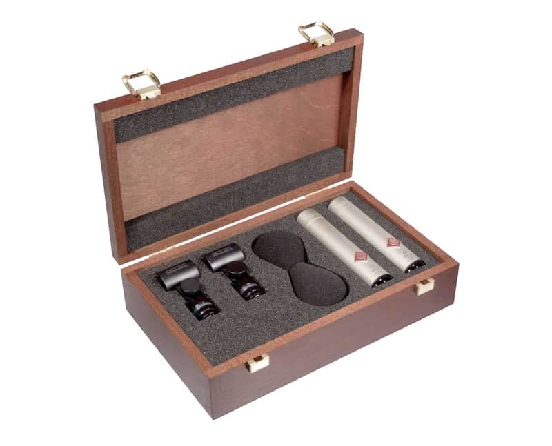 Neumann KM184 (Nickel) Mic Microphone Matched Stereo Pair SKM184 KM184NI image 1