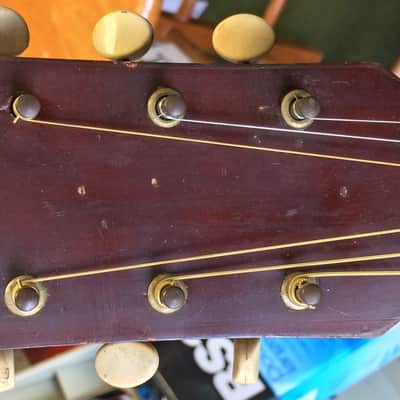 1968 Silvertone Acoustic Guitar 643 12149 1281H643 Made in USA by Harmony! image 3
