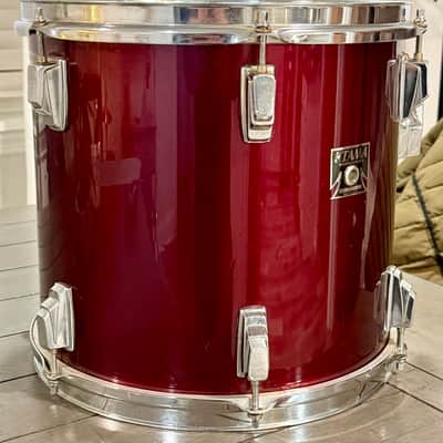 Tama Swingstar 13x12 rack tom MIJ 80s - dark red image 2
