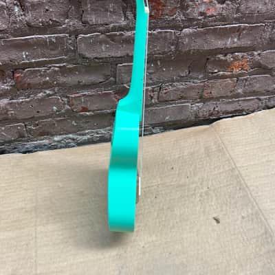 Makala Ukulele – Turquoise/Seafoam Green – Shark Bridge – Used, Good Condition image 11