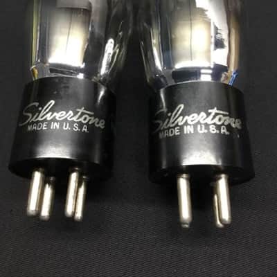 NICE PAIR Silvertone Type 80 RECTIFIER Coke Bottle ST Radio VACUUM TUBES 118733 image 1