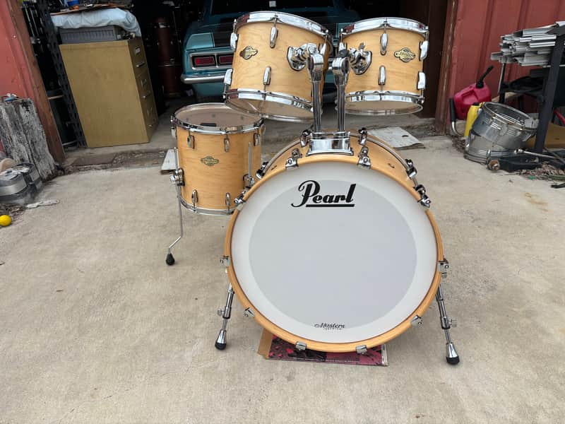 Pearl Master Maple Pure Premium Matte 24-10-12-14 Drum Set image 1