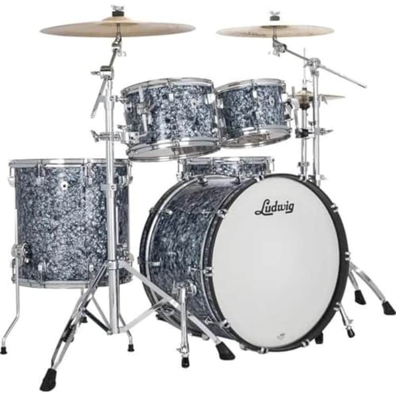 Ludwig Neusonic MOD2 22" 4 Piece Shell Pack, Steel Blue Pearl (LN34204TXA7) image 1