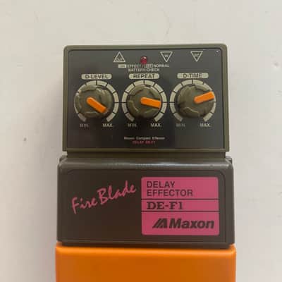 Maxon DE-F1 Fire Blade Digital Delay Rare Vintage Guitar Effect Pedal MIJ Japan image 3
