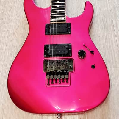 Kramer Glide B-6 (ESP made) end 1988 - 2nd half 1989 Flip Flop Magenta Metallic image 3